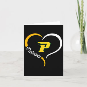 Pinecrest Patriots Logo Half Heart Slogan Hs Card