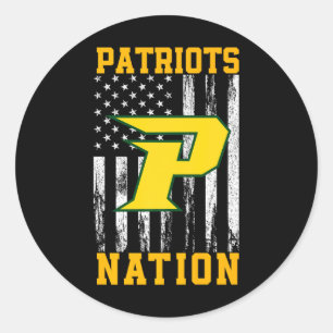 Pinecrest Patriots Logo Nation Hs  Classic Round Sticker