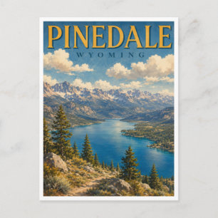 Pinedale Wyoming Fremont Lake GeoSaga Postcard