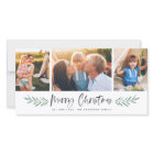 Pineneedle Merry Christmas Modern 3 Photo Collage