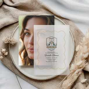 Pines & Prosecco Social Club Camp Bachelorette Vellum Invitations