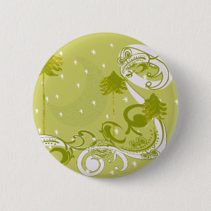 Pines with Moon-Customize Change BackGround Colour 2 Inch Round Button
