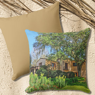Pinewood Estate Mansion Bok Tower Gardens Florida Throw Pillow