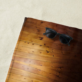 Pinewood Look Beach Towel