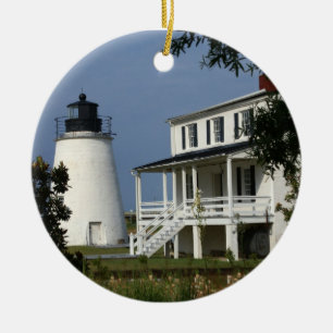 Piney Point Lighthouse Ceramic Ornament