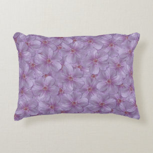 Pineywoods Geranium Seamless Pattern Accent Pillow