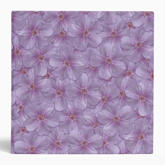 Pineywoods Geranium Seamless Pattern Binder (Front)