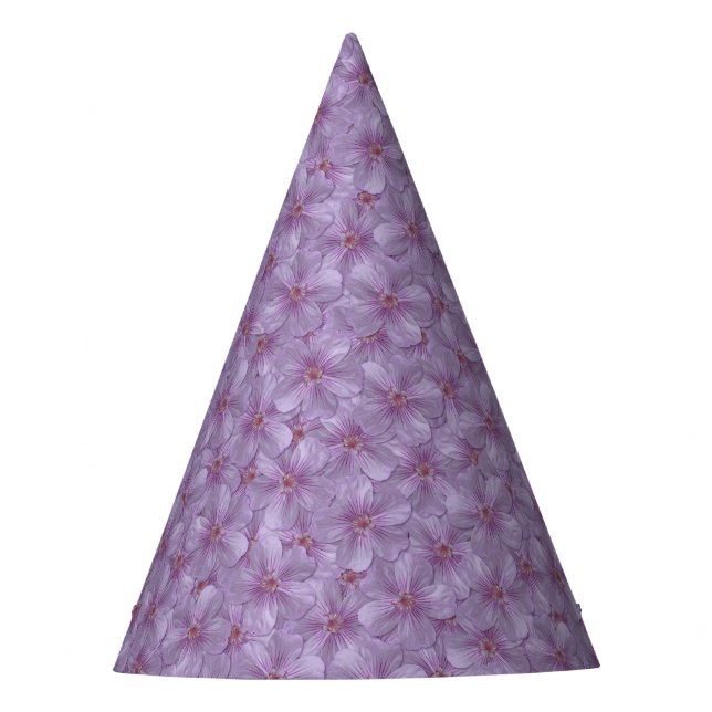 Pineywoods Geranium Seamless Pattern Party Hat (Front)