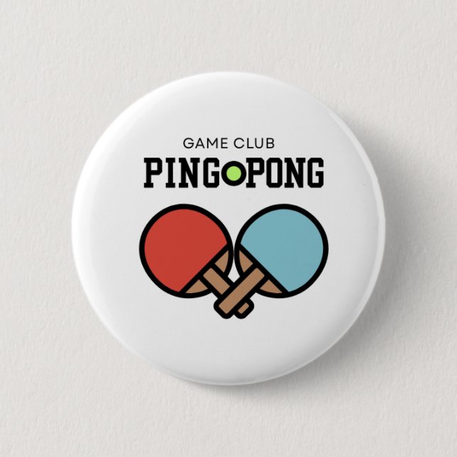 Ping Pong  2 Inch Round Button (Front)