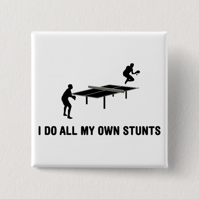Ping Pong 2 Inch Square Button (Front)