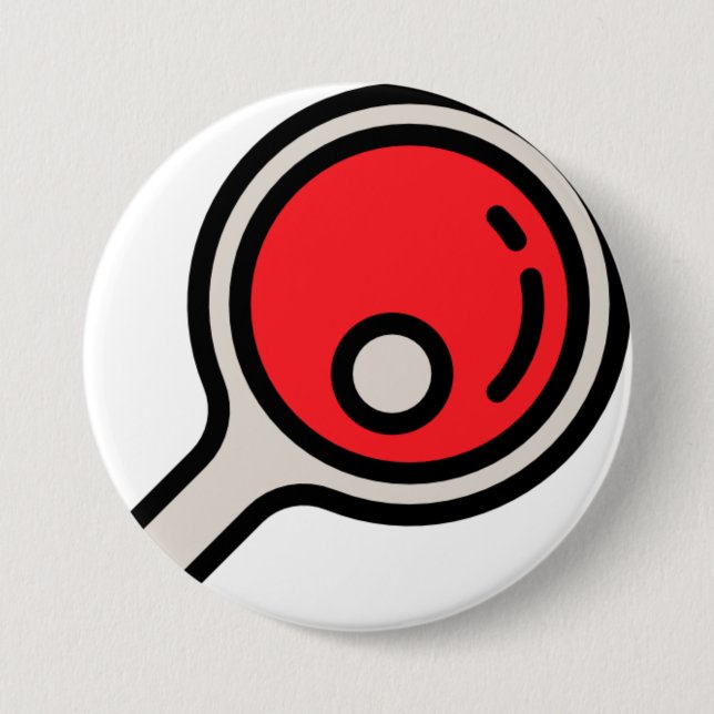 ping-pong 3 inch round button (Front)