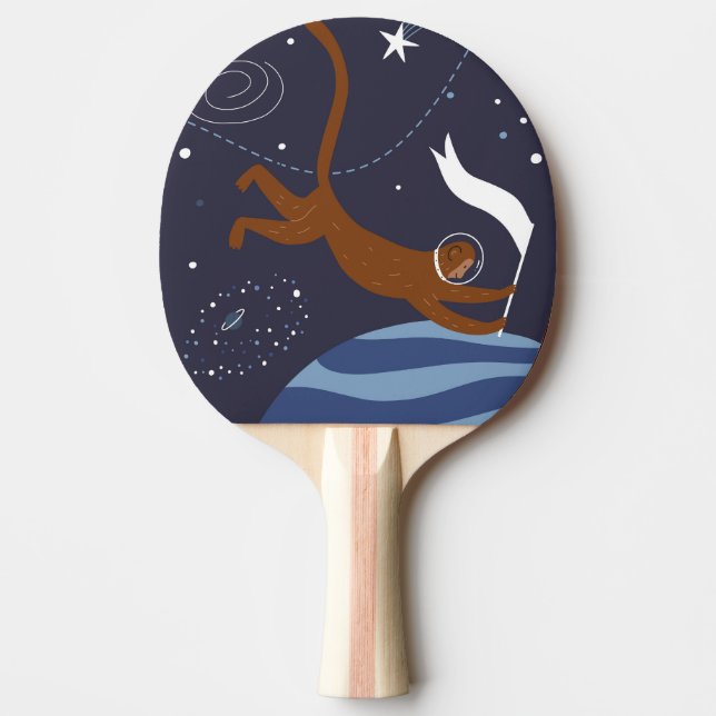 Ping Pong Animals Outer Space Paddle (Front)