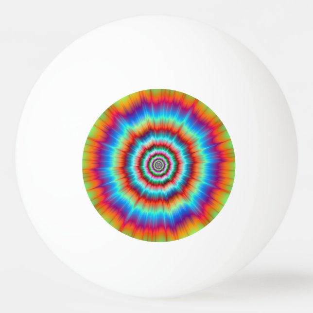 Ping Pong Ball  Explosion in Blue and Orange (Front)