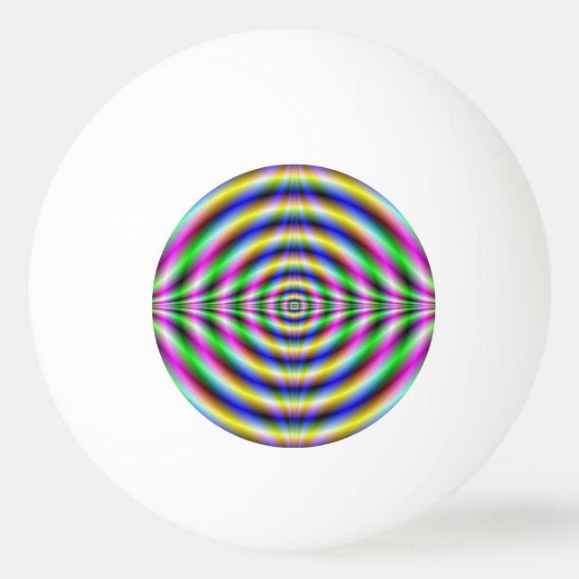 Ping Pong Ball   Psychedelic Neon Eye (Front)