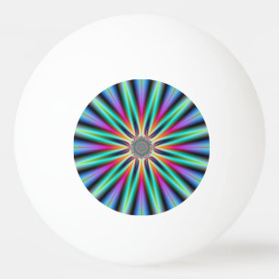 Ping Pong Ball Star in Turquoise Blue and Pink