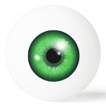 Balle de ping-pong œil vert