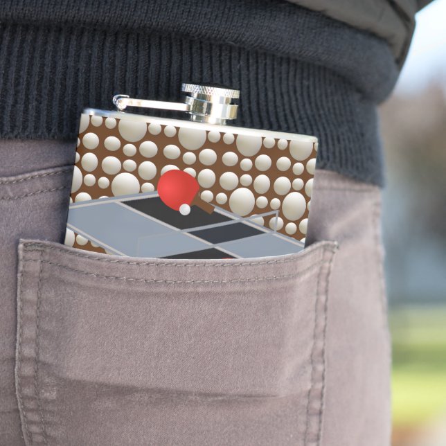 Ping Pong Balls, Hip Flask (In Situ)