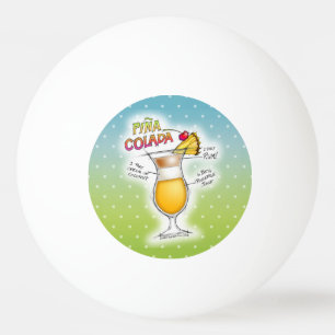 PING PONG BALLS - PINA COLADA RECIPE COCKTAIL ART