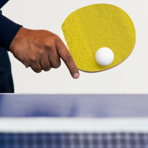 Ping Pong Champ de fleurs de colza jaune Art de raquette de