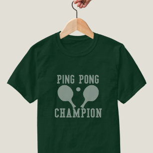 Ping Pong Champion Crossed Paddles Table Tennis T-Shirt