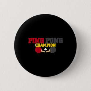Ping Pong Champion Fun Cute Table Tennis Gift  2 Inch Round Button