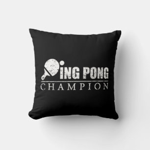 Ping Pong Champion Throw Pillow