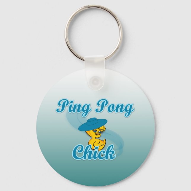 Ping Pong Chick #3 Keychain (Front)