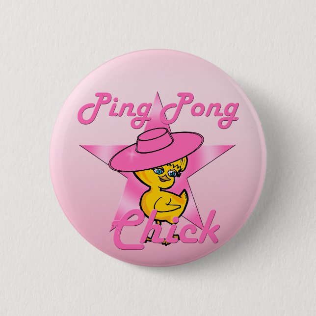 Ping Pong Chick #8 2 Inch Round Button (Front)