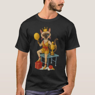 Ping Pong Christmas themed for cat lovers T-Shirt