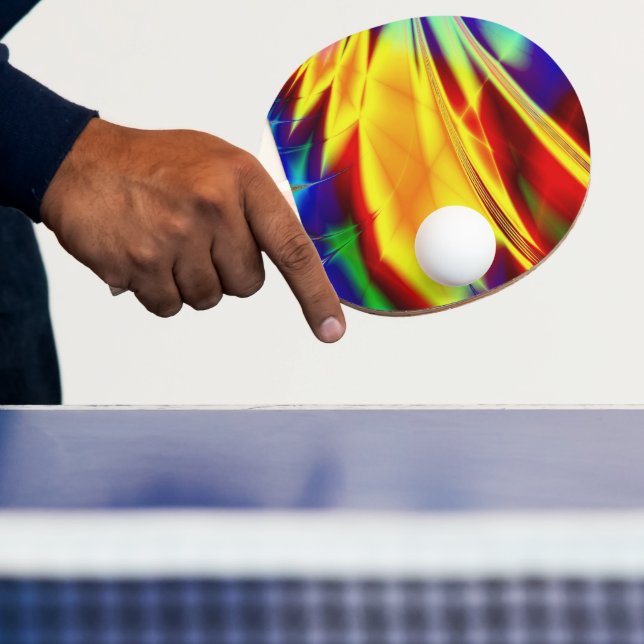 Ping Pong Colors of Fire Ping Pong Paddle (Insitu)