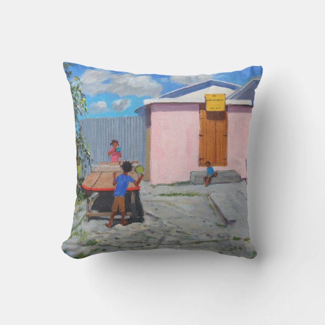 Ping Pong De African Queen Hideaway Throw Pillow (Front)