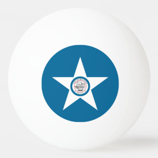 Ping Pong Drapeau de la ville de Houston, Texas Balle de pin
