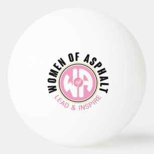 Ping Pong Femmes de la balle de ping-pong d'asphalte