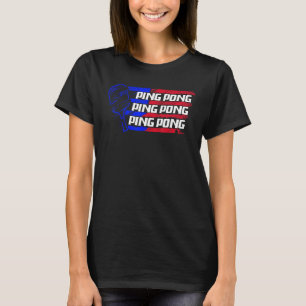 Ping pong Flag US Man  Ping pong For Men T-Shirt
