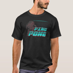 Ping Pong Grunge Game Balls Tables Tennis T-Shirt