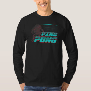 Ping Pong Grunge Game Balls Tables Tennis T-Shirt