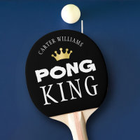 PING PONG KING Personalized Editable Black