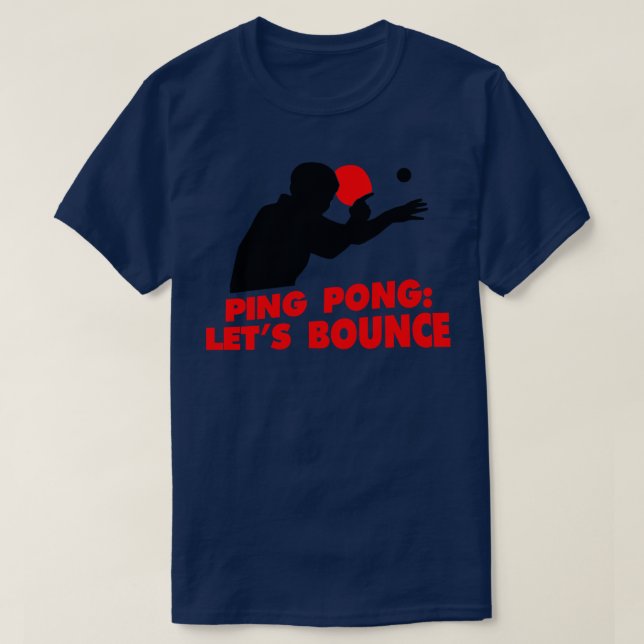 Ping Pong Lets Bounce red T-Shirt