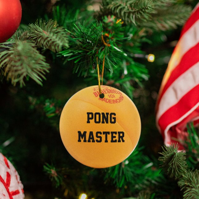 Ping Pong Lover Personalized Ornament (Creator Uploaded)