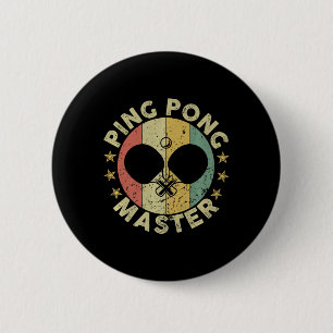 Ping Pong Master Champion Table Tennis Coach Paddl 2 Inch Round Button