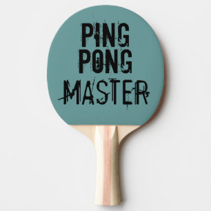 Ping Pong Master Funny Text Humour Paddle