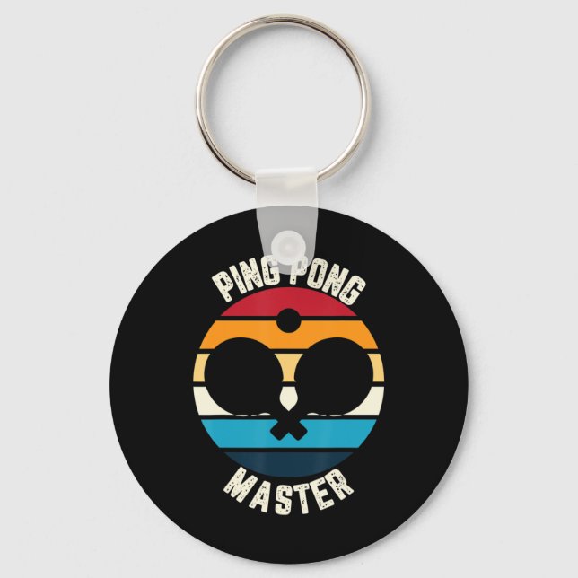 Ping Pong Master Table Tennis  Keychain (Front)