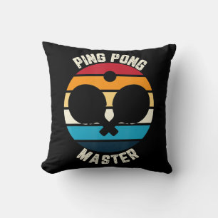 Ping Pong Master Table Tennis  Throw Pillow