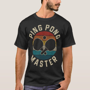 Ping Pong Master Vintage Table Tennis Player Funny T-Shirt