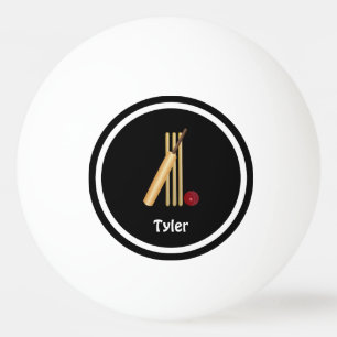 Ping Pong Modèle de cricket, d'osier, de batte et de balle