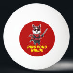 Ping Pong Ninja Funny Llama Camo Cool Sports Red Ping Pong Ball<br><div class="desc">A funny ninja ping pong ball with a cartoon ninja llama who is ready to play a serious game of table tennis. This cool llama is wearing a pair of sunglasses knowing he will be celebrating a big win.</div>