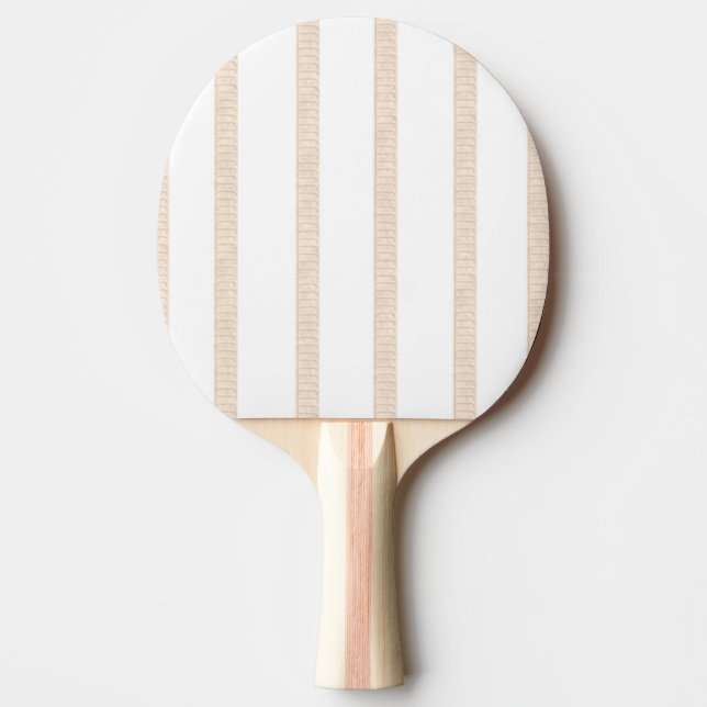 Ping Pong Paddle Beige & White Stripe (Front)