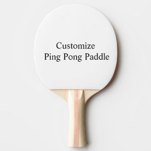 Ping Pong Paddle Black Rubber