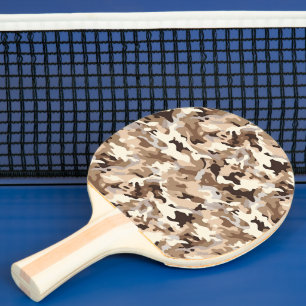 Ping Pong Paddle Military Camo Print