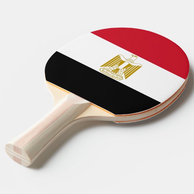Ping pong paddle with Flag of Egypt (Front Angle)